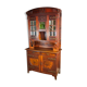 art nouveau cabinet with stained glass window, France circa 1910