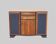 Buffet Mado Gris orage et bois années 50 complètement restauré