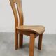 Vintage French design wooden dining chairs ‘Pierre Chapo style’