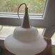 Scandinavian aluminium & opaline suspension - LYFA design by Bent Karlby