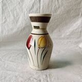 Scheurich West Germany vintage vase - 523 18 - tulip decor