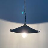 Lot 2 industrial hanging emaillee noires