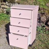 Vintage 1970s formica chest of drawers