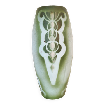 Painted Art Deco vase, 29.5 cm