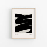 Framed abstract giclee art print 50x70cm