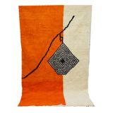 Handmade moroccan berber carpet 252 x 148 cm