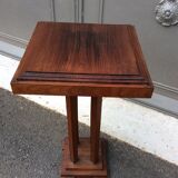 Vintage 1940 vintage mahogany art deco pedestal