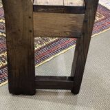 Rustic chestnut bench from the late 19th century.