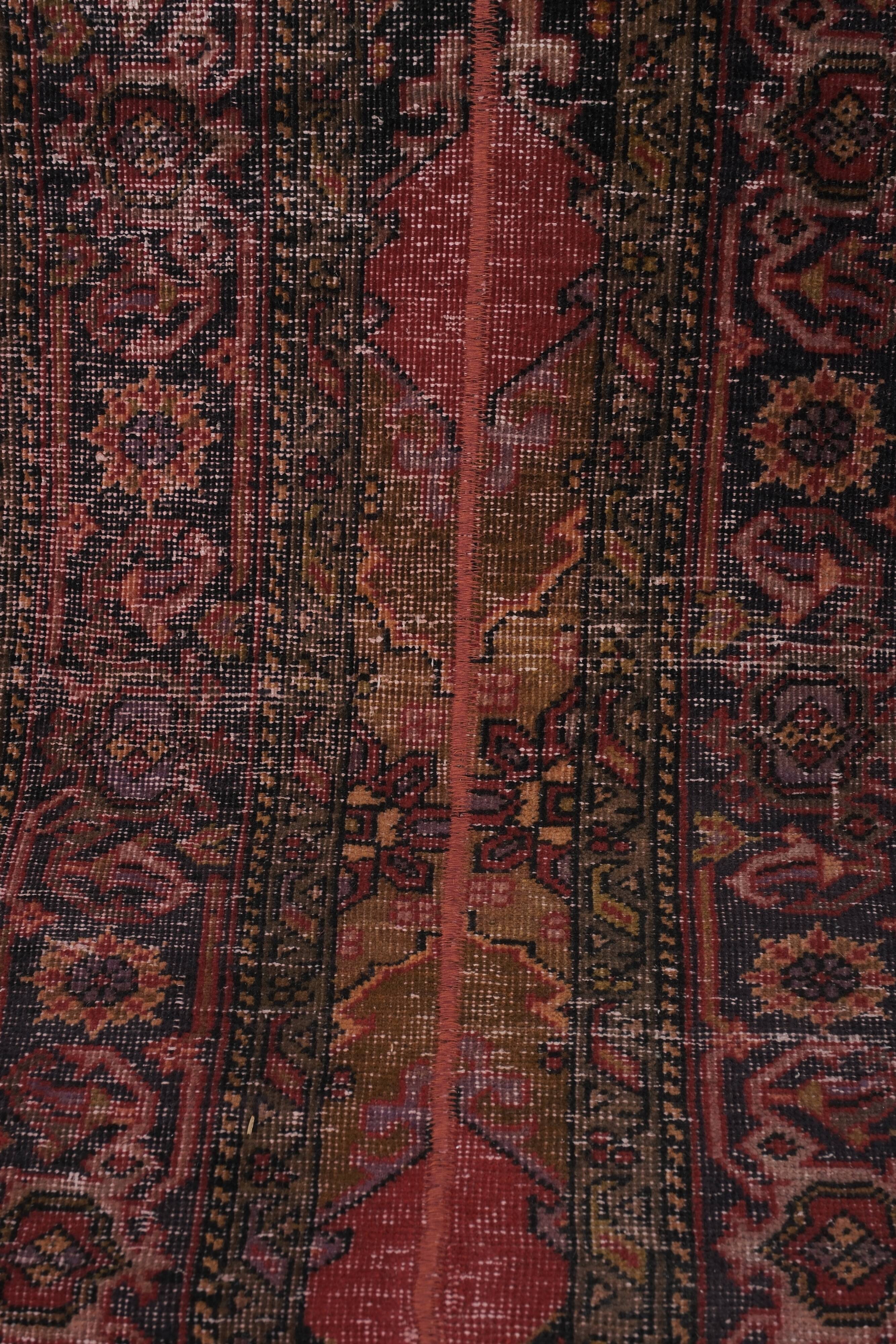 Vintage Turkish Oushak Rug Handwoven 65x407 cm