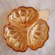 Vide-poche fleur orangé irisé