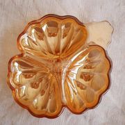 Vide-poche fleur orangé irisé