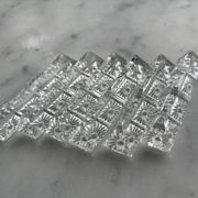 Set of 6 crystal knife holders