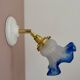 Vintage frosted glass tulip wall light