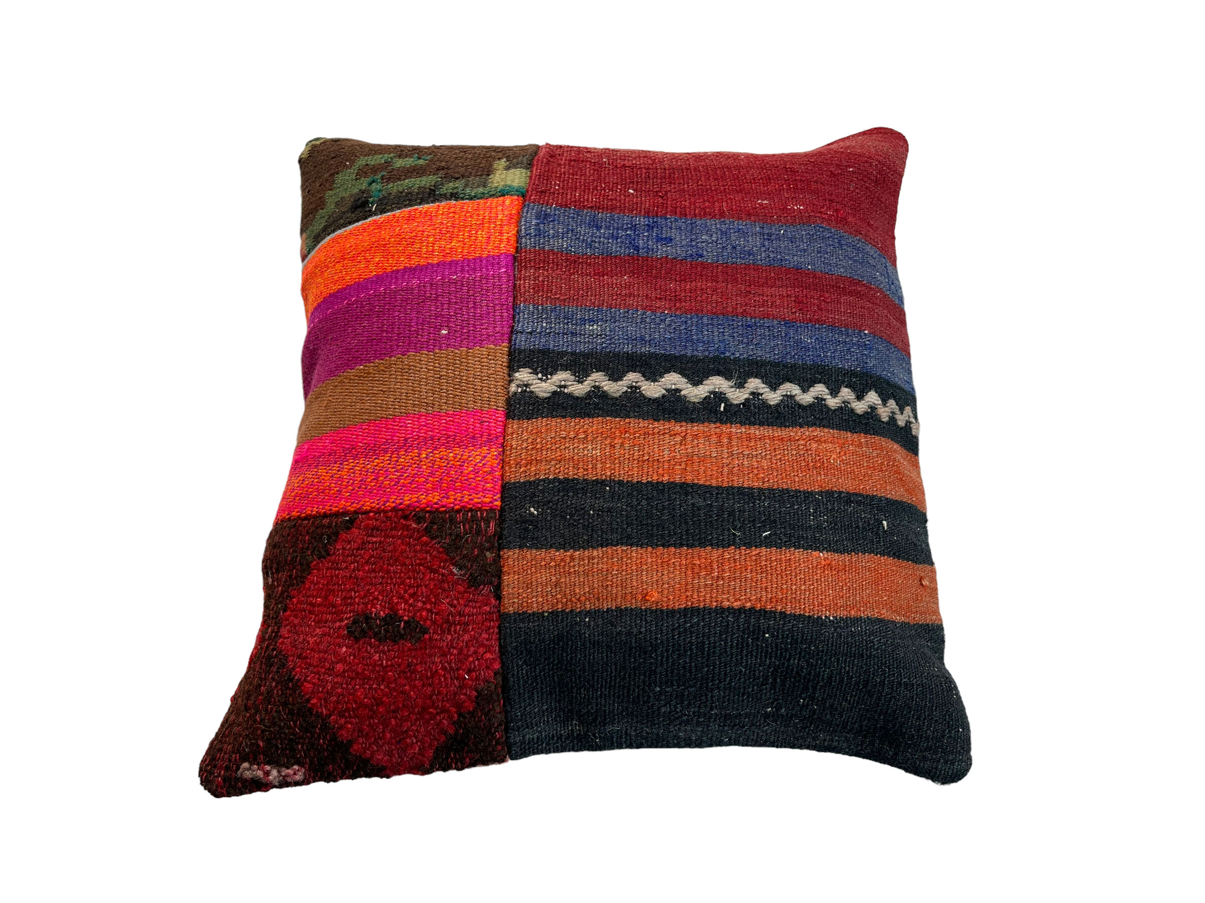 Vintage turkish kilim cushion cover 40 x 40 cm