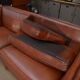 Maison Jansen leather sofa, France, 1970s