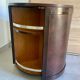 Art Deco rotating round bar in two-tone wood