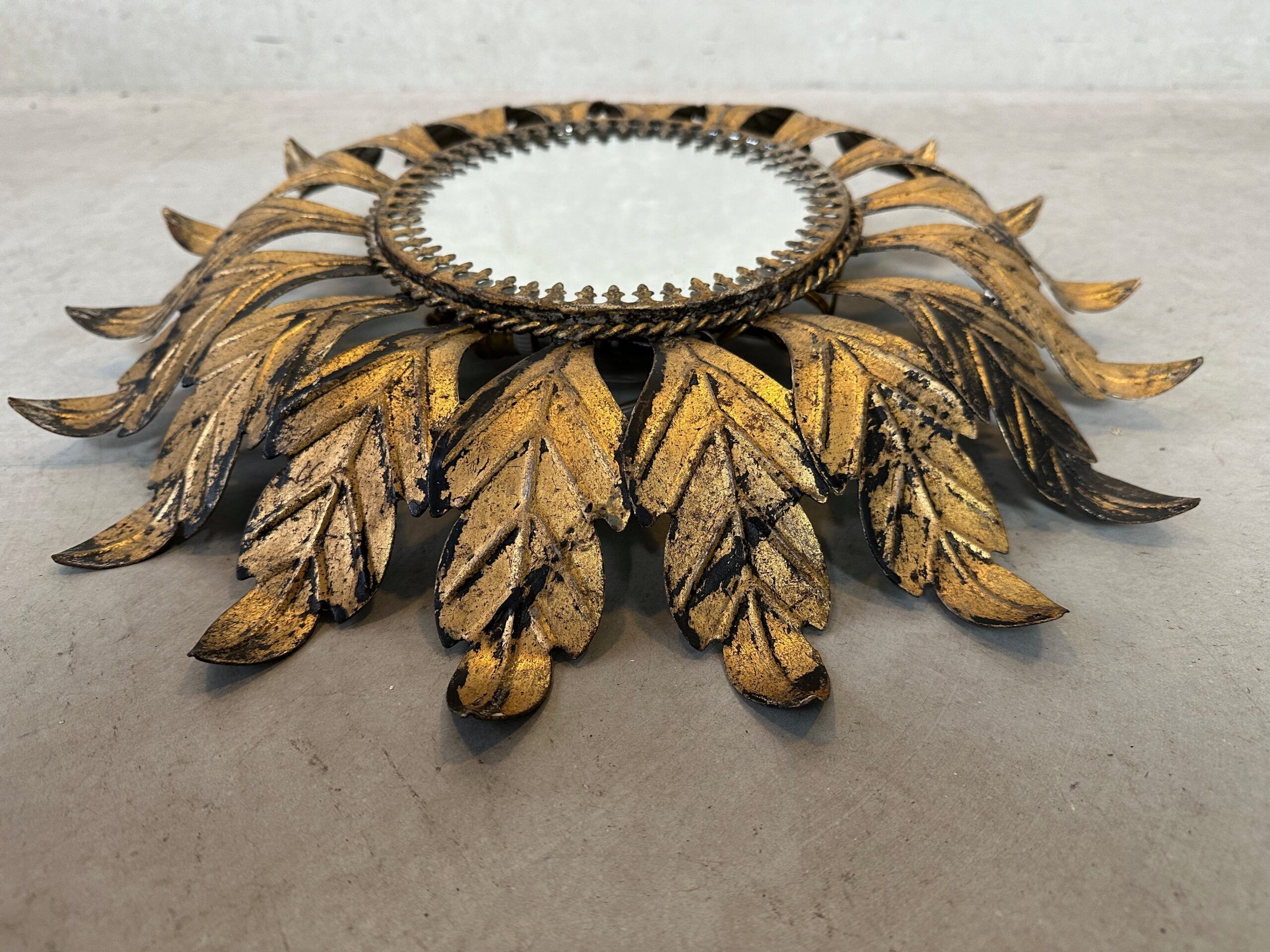 Vintage 'Sunburst' lamp / mirror