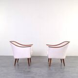 Teak Armchairs by Fredrik A. Kayser for Vatne Lenestolfabrikk, 1960s Set o2