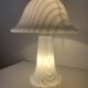 Large mushroom lamp by Peill & Putzler in zebra glass