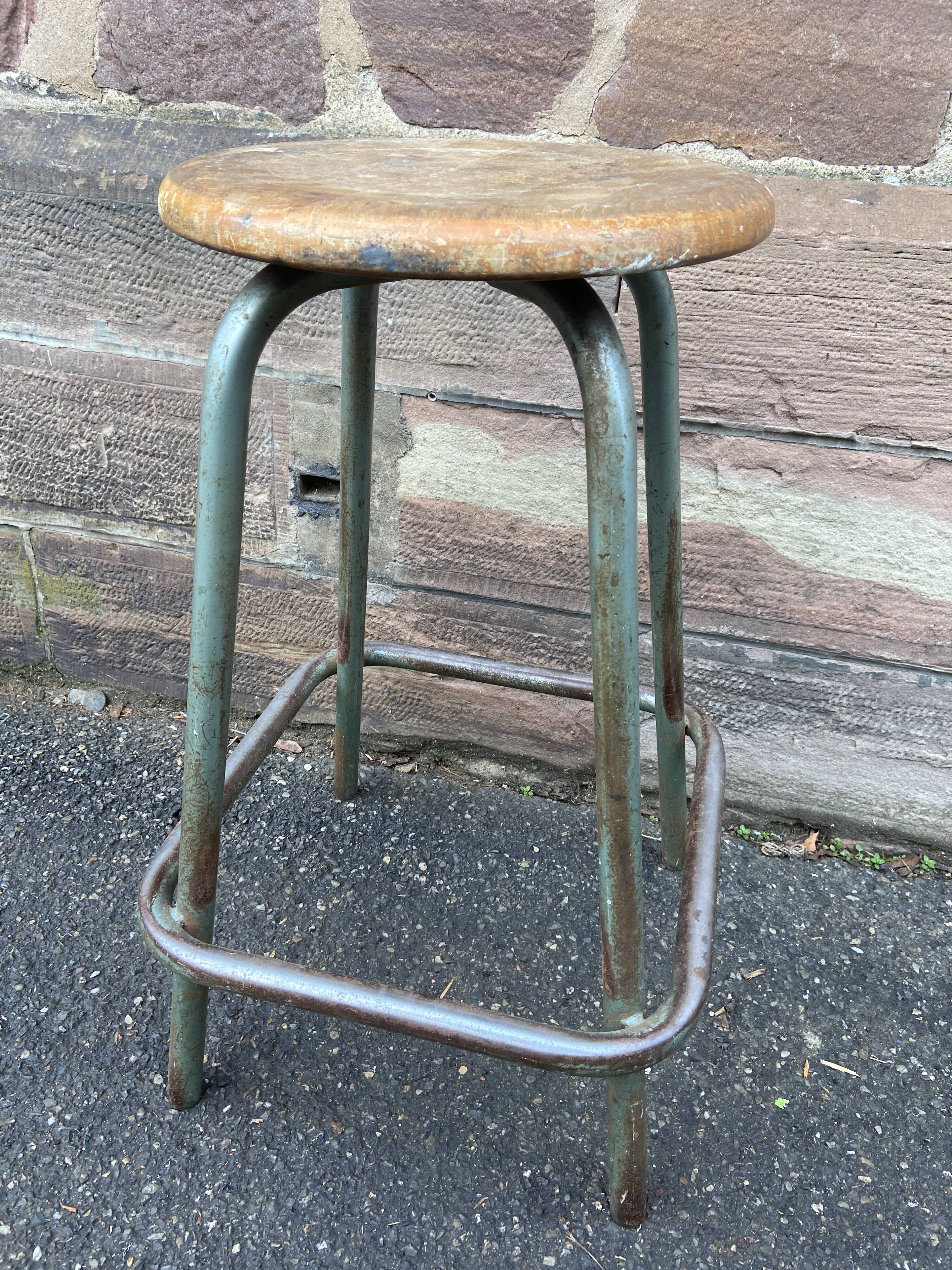 Vintage factory stool