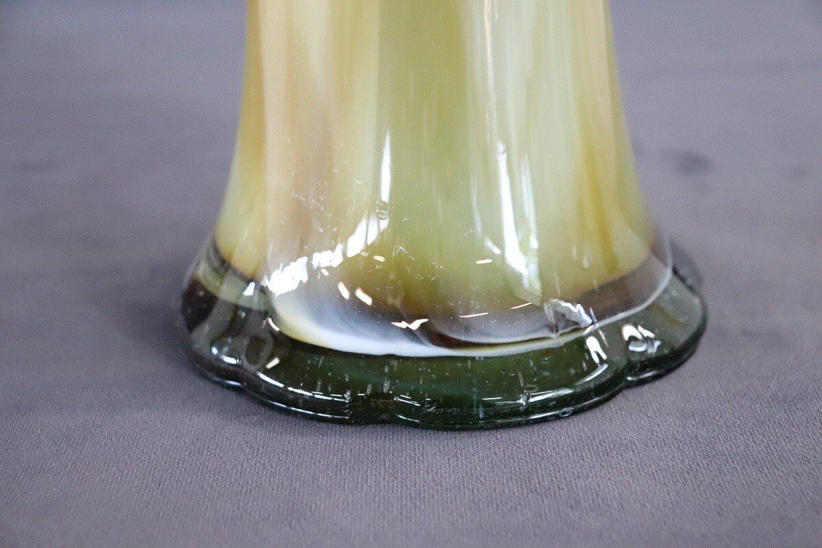 Vintage Italian Tall Vase In Murano Art Glass, 1960s