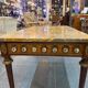 Louis XVI style coffee table - marble, porcelain medallions