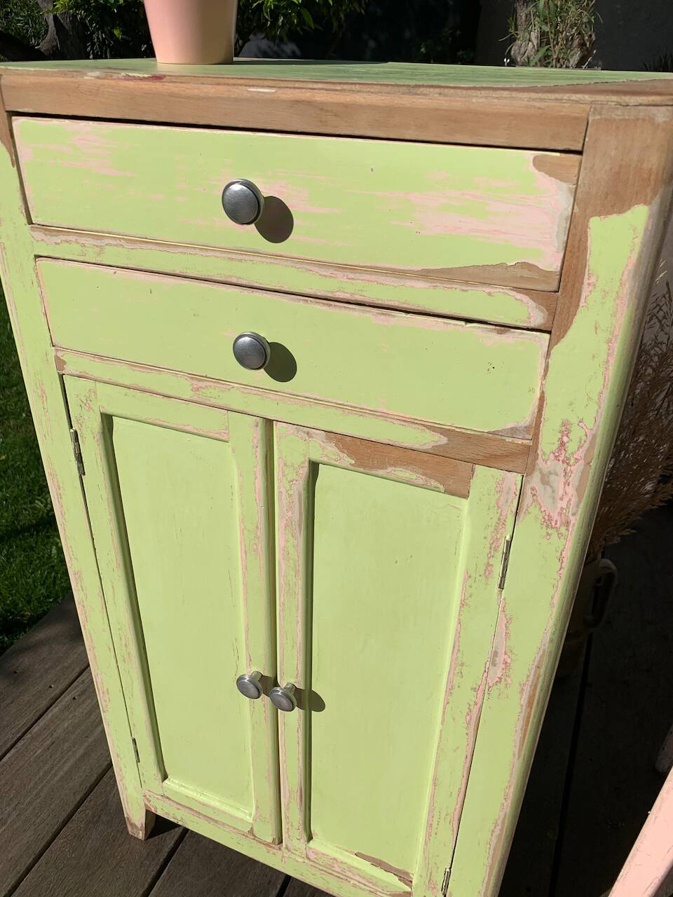 Parisian buffet in patinated wood