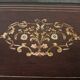 Former Napoleon III jewellery box inlaid brass marquetry, mother-of-pearl