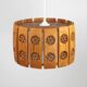 Pine Pendant Lamp with Rolled Wood Curl Rosettes – Sweden, 1970s