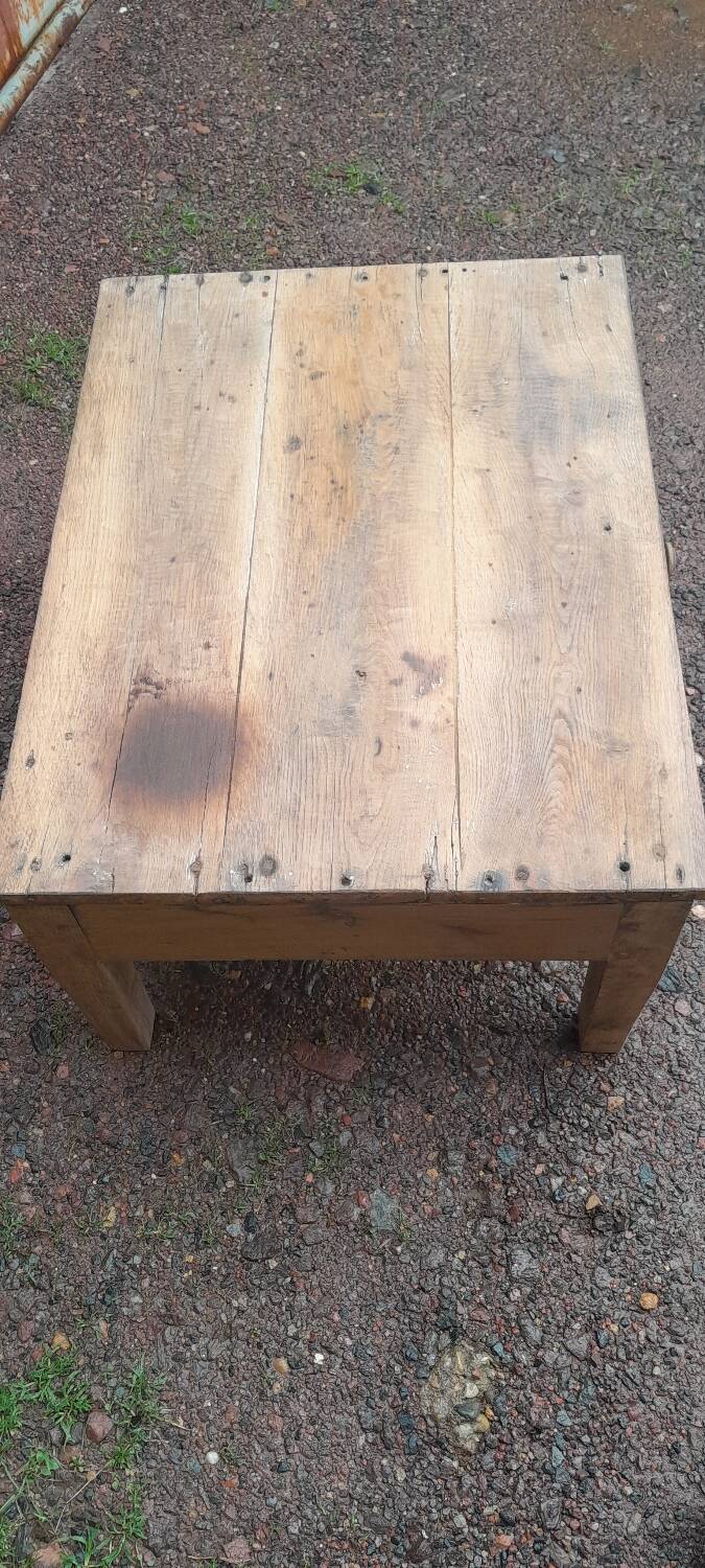 Table basse chêne ancienne