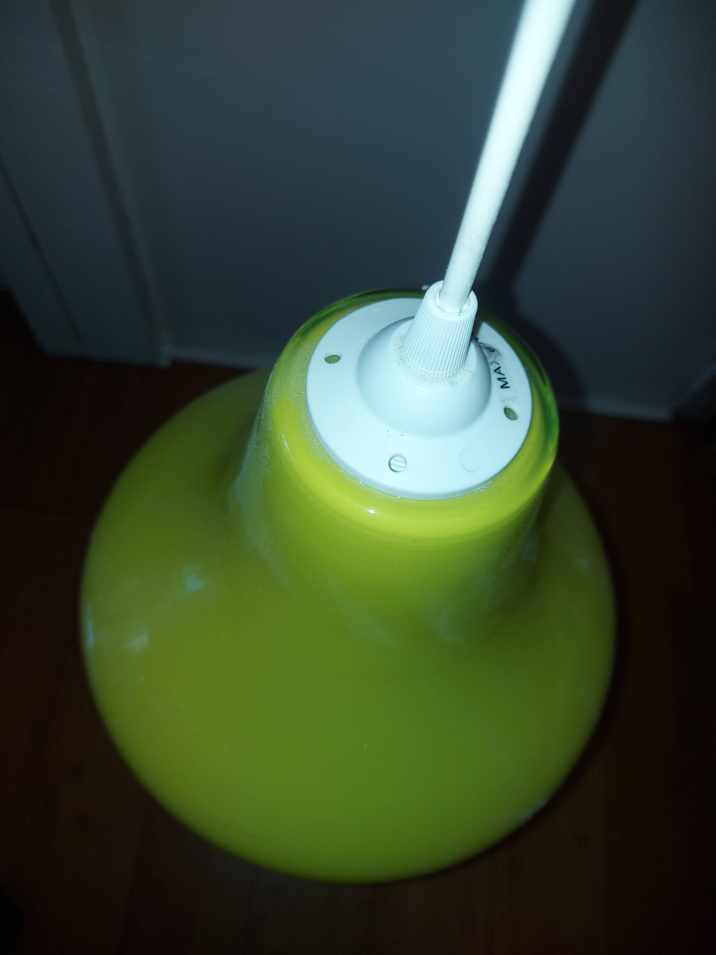 Vintage opaline pendant lamp