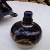 Blue and gold porcelain teapot