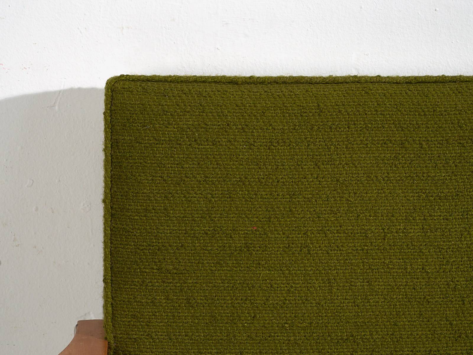 2 green armchairs, circa 1950