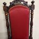 Chaise dite chauffeuse d'époque Napoléon III en bois mouluré sculpté