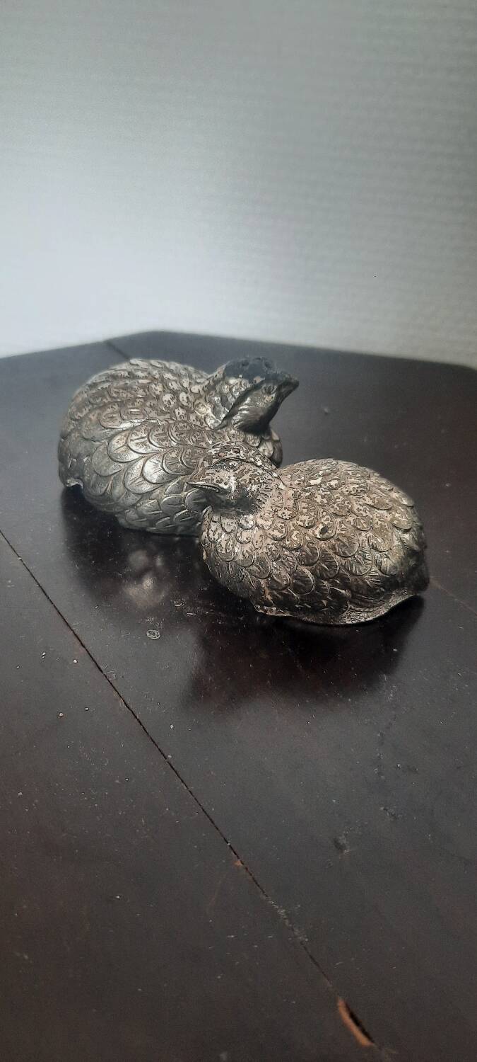 Salière et poivrier métal argenté