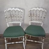 Pair of napoleon III chairs old so-called music