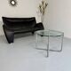 Old 2/3 seater lounge sofa designed by Jan Armgardt for Leolux in black leather