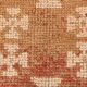 3x11 Faded Pink & Brown Vintage Runner Rug,