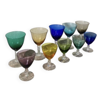 Multicolored stemware