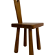 Vintage Spanish chair / stool 70s design brutalist