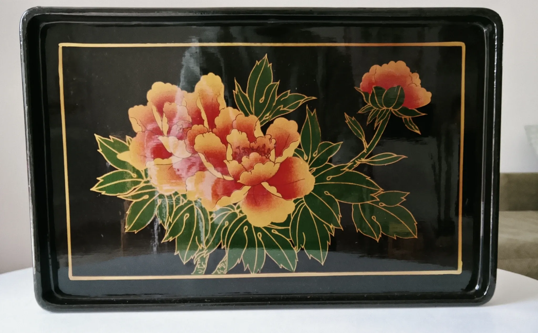 Vintage service platter in Japanese style from the 70s/80s.