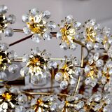 Floral chandelier in crystals cut by Bakalowits and Söhne, Austria, 1970