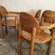 Set of 4 solid pine seats by Rainer Daumiller