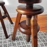 Old workshop screw stools