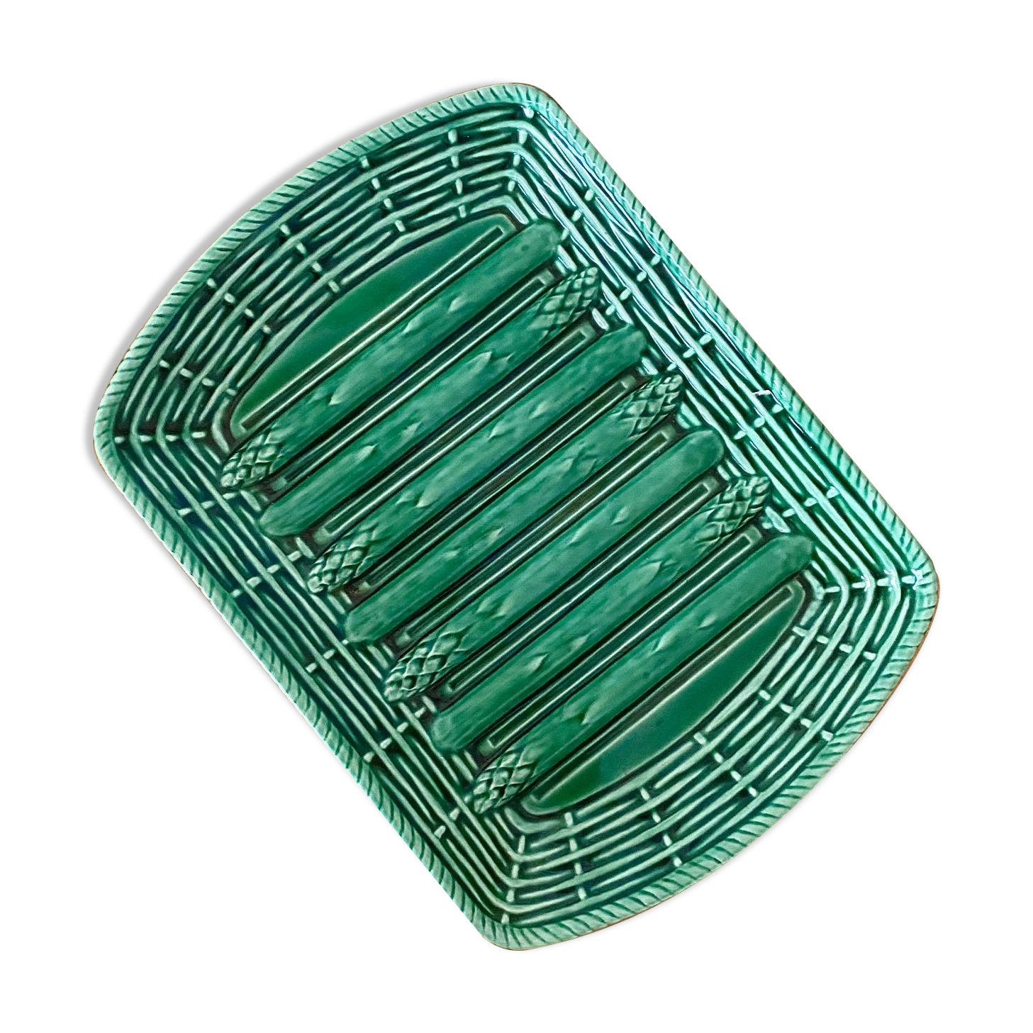 Vintage asparagus dish sarreguemines