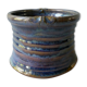 Enamelled sandstone pot cover by Alain Magne, the Borne