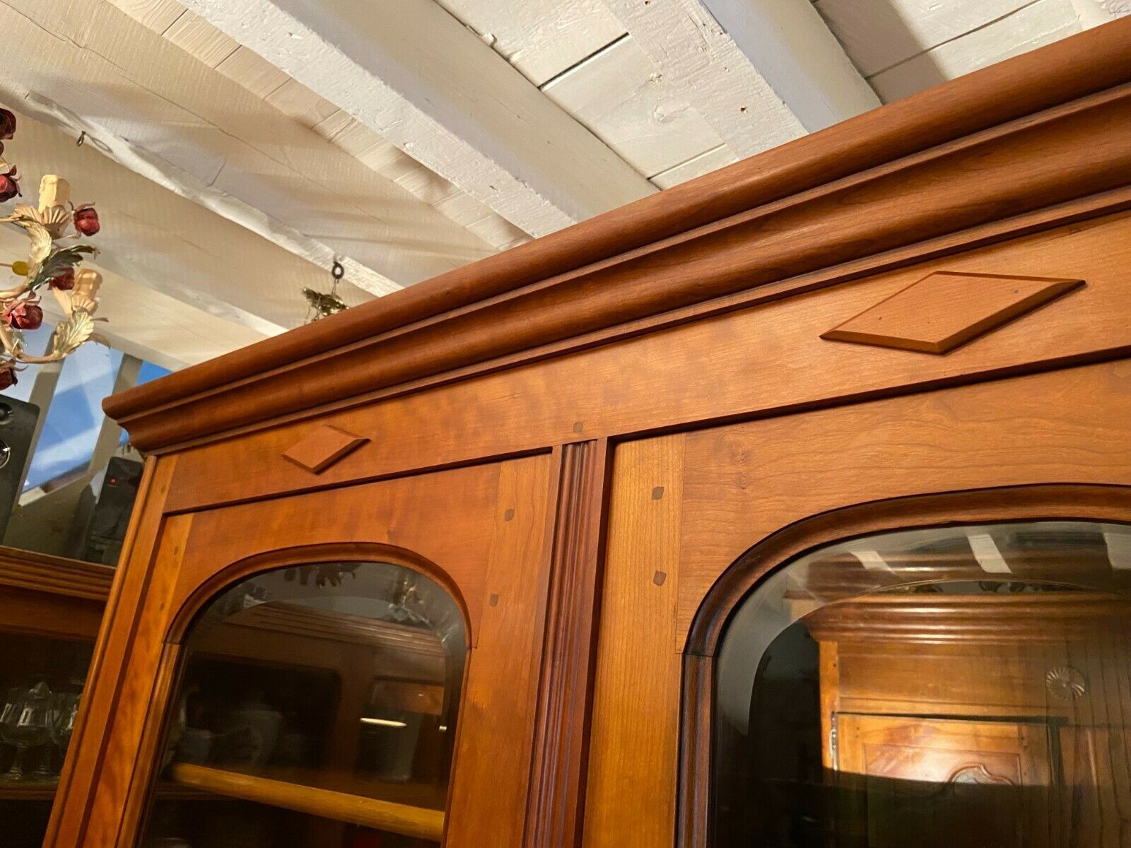 Library 2 bodies in solid blond cherry style Directoire