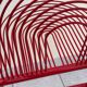 Swing Chair Jutta and Herbert Ohl Rosenthal Lübke 1982 Lacquered Red Steel