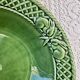 Large woven border salad bowl "Rabbit Green" Bordallo Pinheiro Po