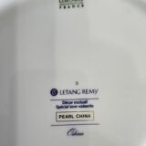 Limoges porcelain service Letang Remy, Odessa Pearl China collection.